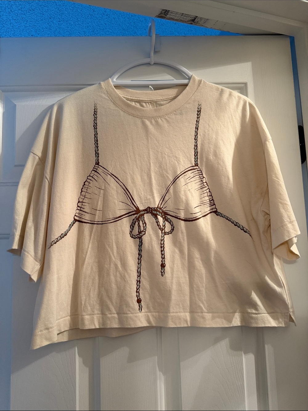 America Eagle Printed Crop Top